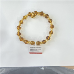 0414gz54-GZday1-撫順琥珀4月-撫順豆油diy手串8m（A54）