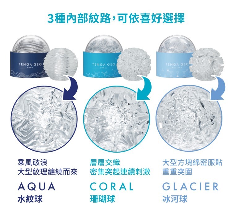 TENGA GEO 探索球 重複性使用飛機杯
