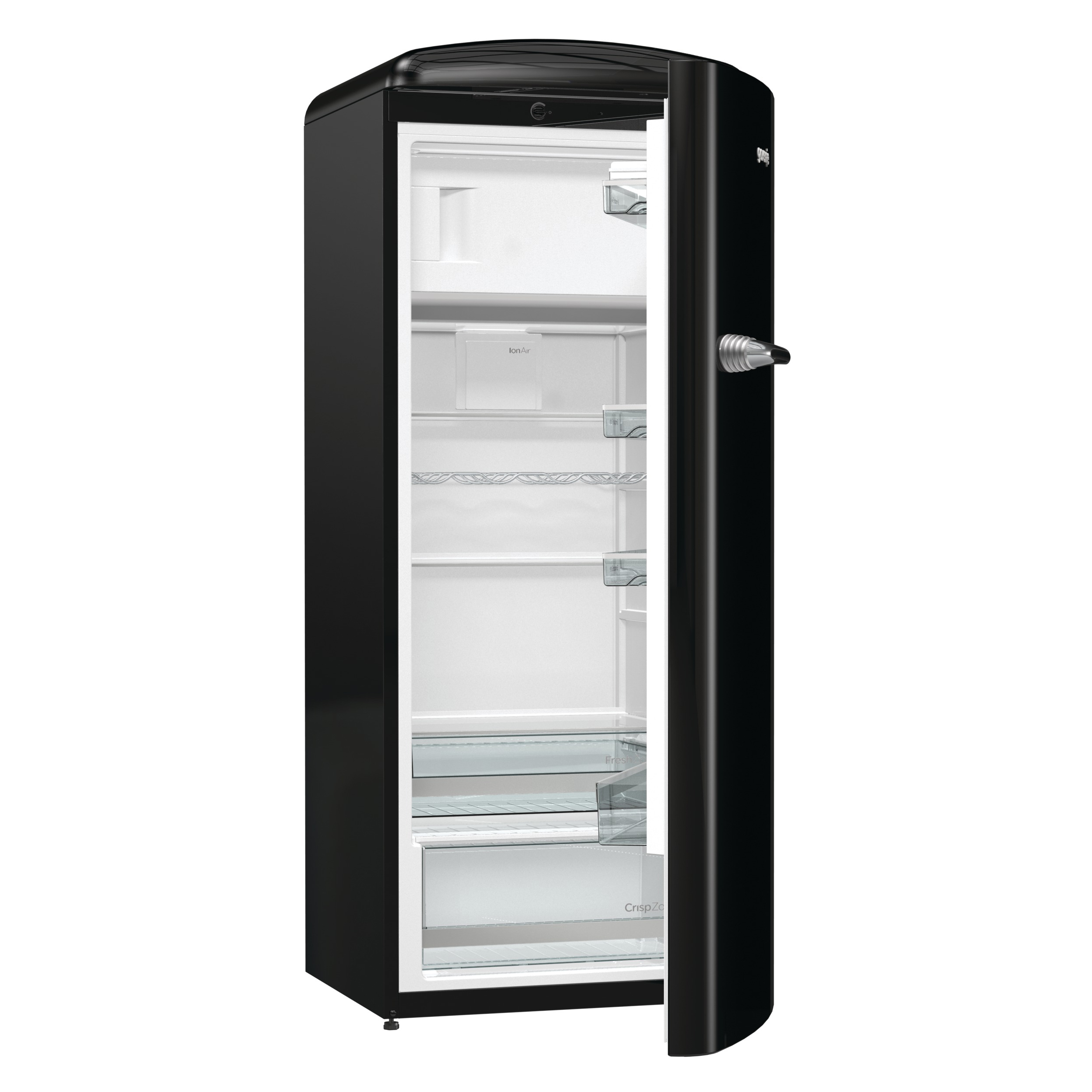 歌爾 Gorenje    ORB153BK‧復古單門雪櫃‧254公升‧塞爾維亞製造‧香港行貨,原廠3年保養‧