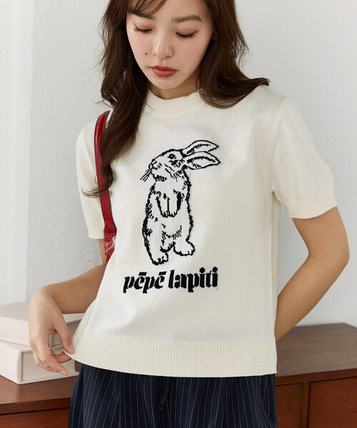 PUBLUX / Rabbit Summer Knit Top