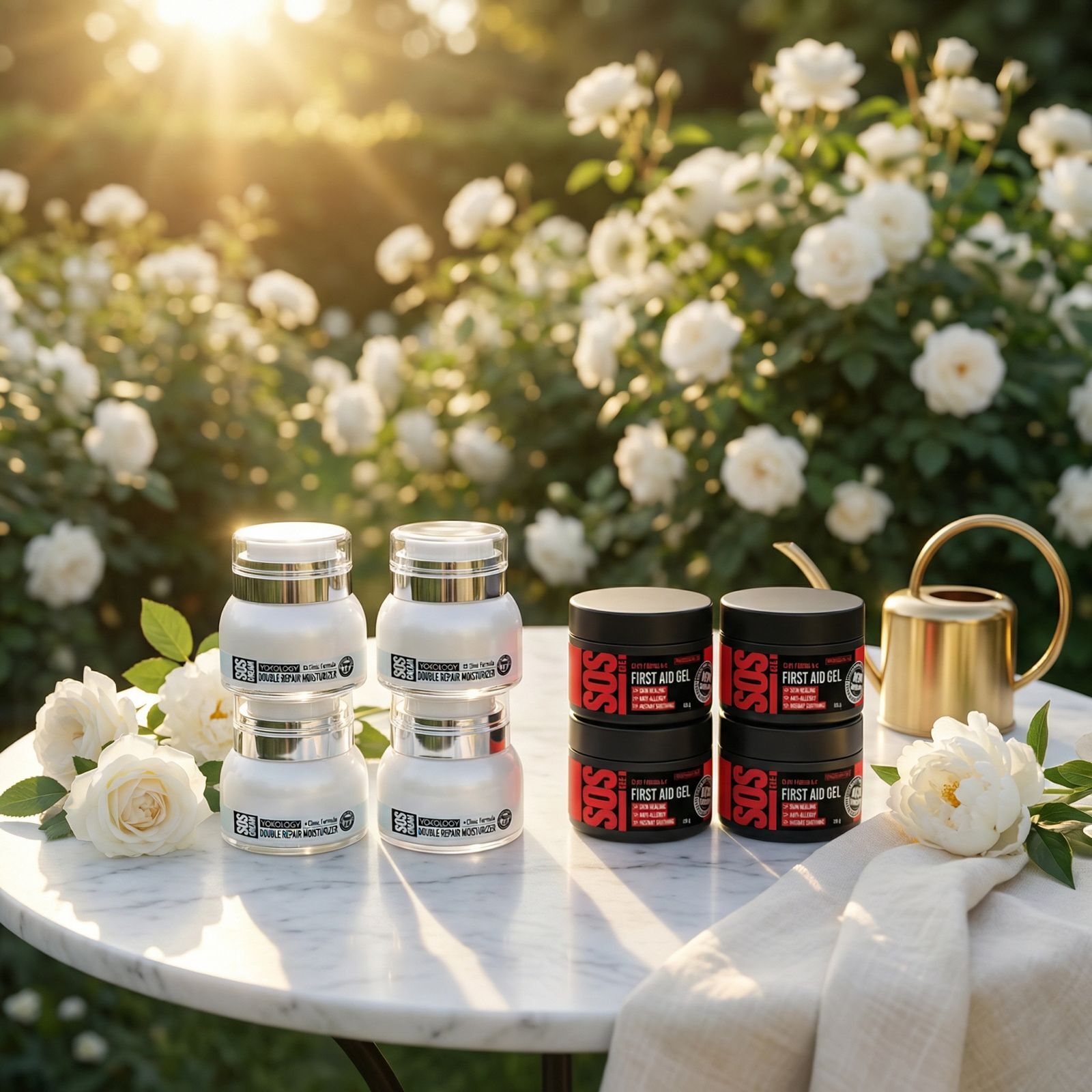 【4+4套裝】保濕紓敏軟霜SOS Cream ＋ SOS Gel 2.0'急救皮膚修復啫喱