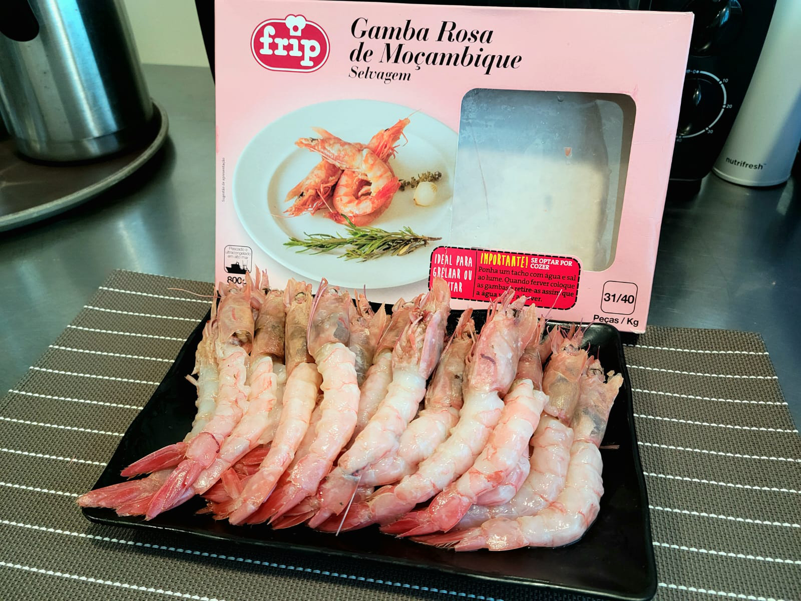 葡萄牙FRIP野生粉紅蝦 31/40   800g/盒