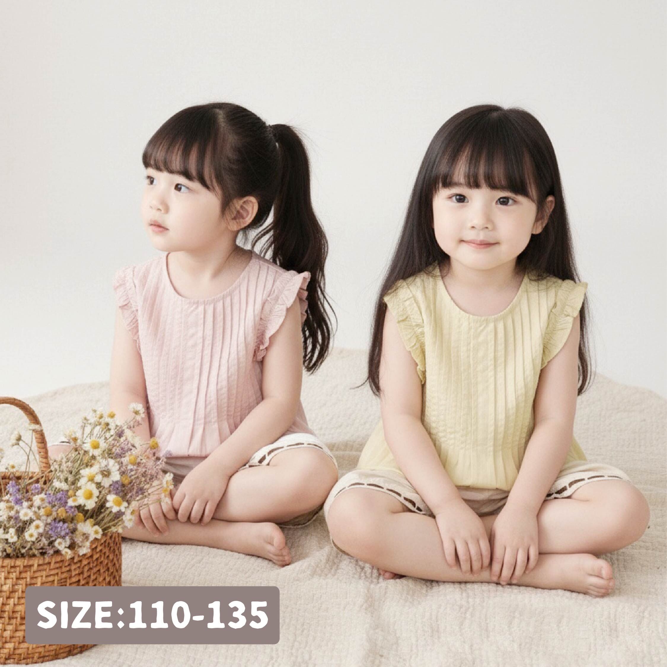 【H50151】質感打褶車縫設計棉質上衣＊二色