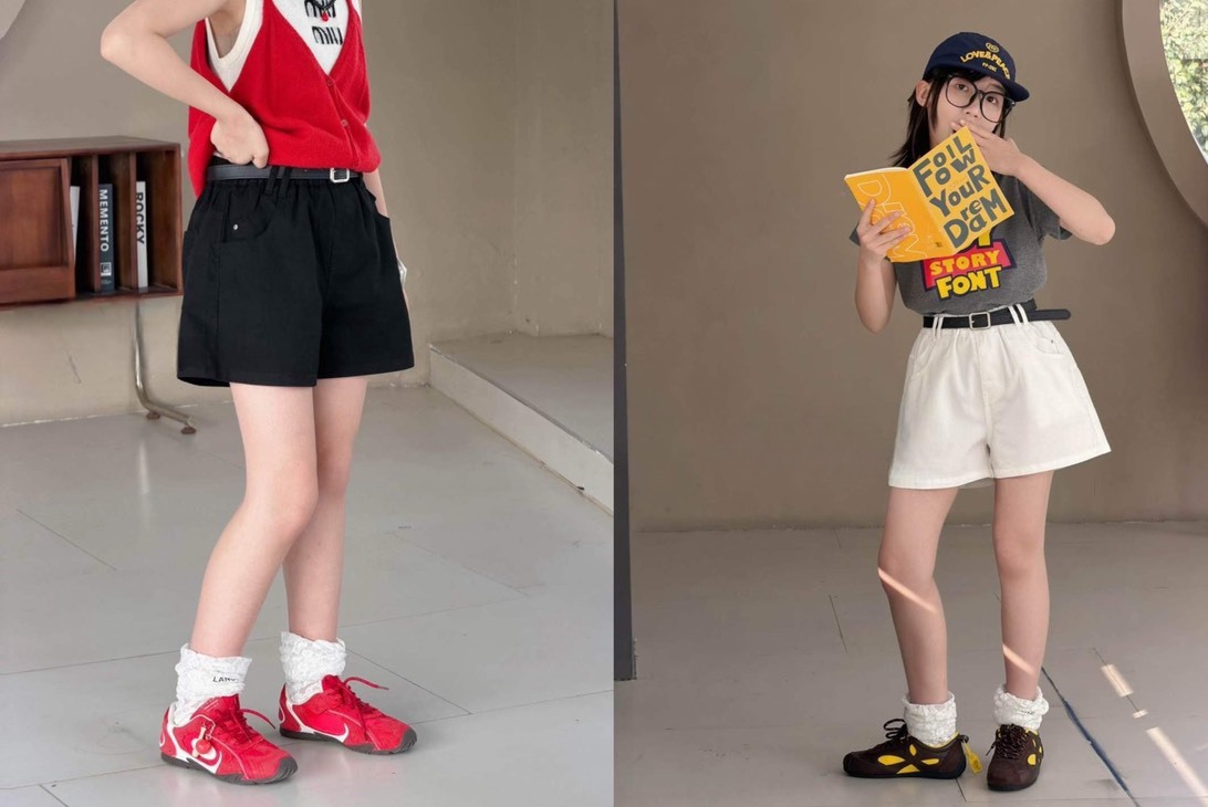 簡約素面休閒短褲