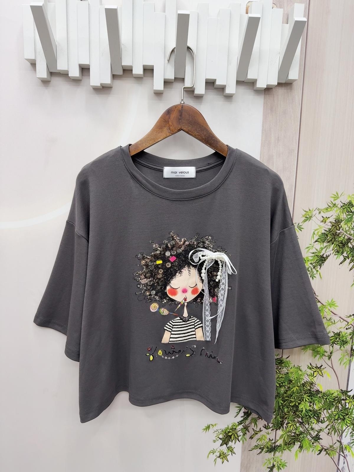 韓國少女圖案top ～158AK