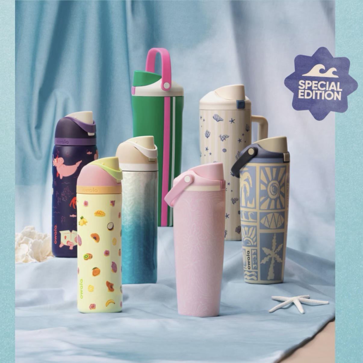 《限時代購》Owala 六週年生日  限定夏日海灘系列🏖️