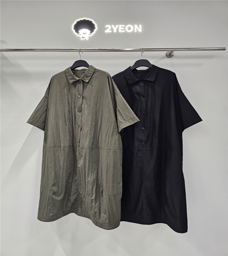 YE012 2yeon 風褸襯衫款連身裙