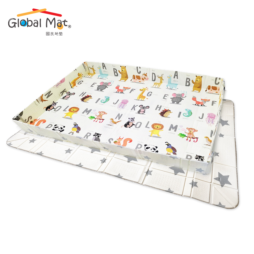 NEW新上市【Global mat】國民地墊 XPE 輕量小方塊摺疊地墊 | 立體球池遊戲墊 - F1 (180 x 150 cm)
