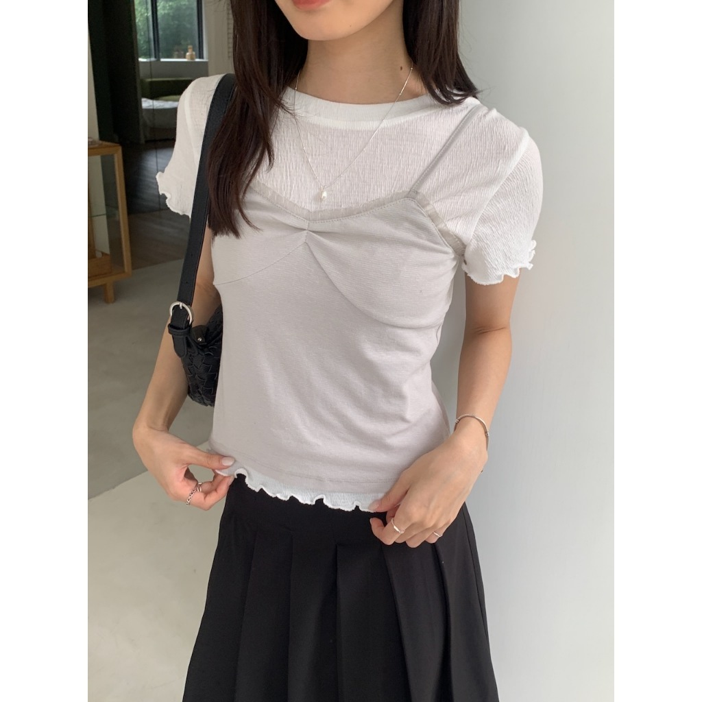 A30 入夏氣質花邊吊帶背心 #8533