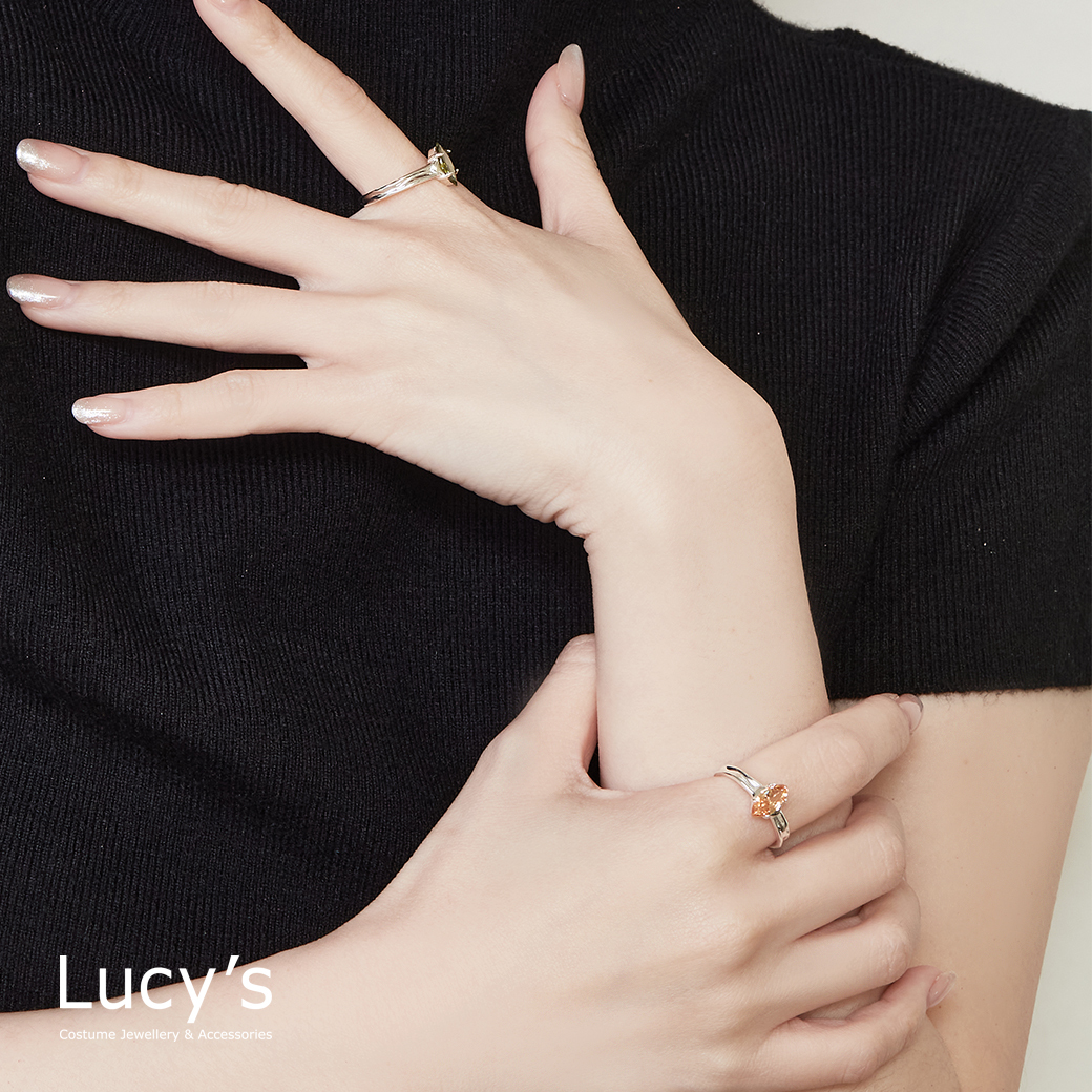 925純銀 璀璨光輝 戒指 (二色) (126734/126736)