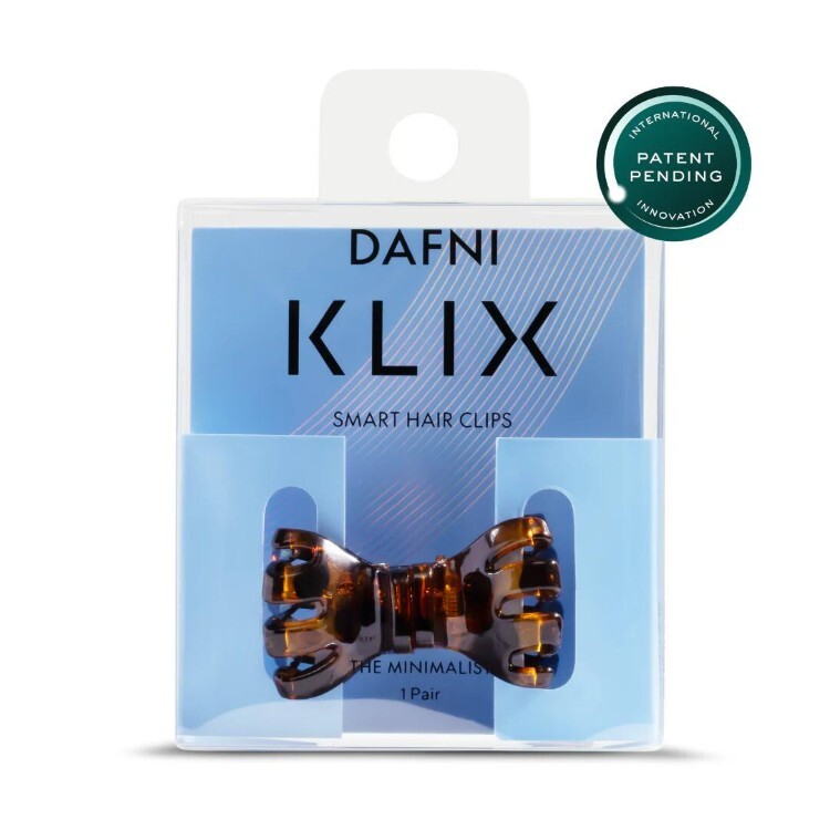 以色列 DAFNI KLIX 磁吸式髮夾 蝴蝶結 The minimalist 豹紋棕