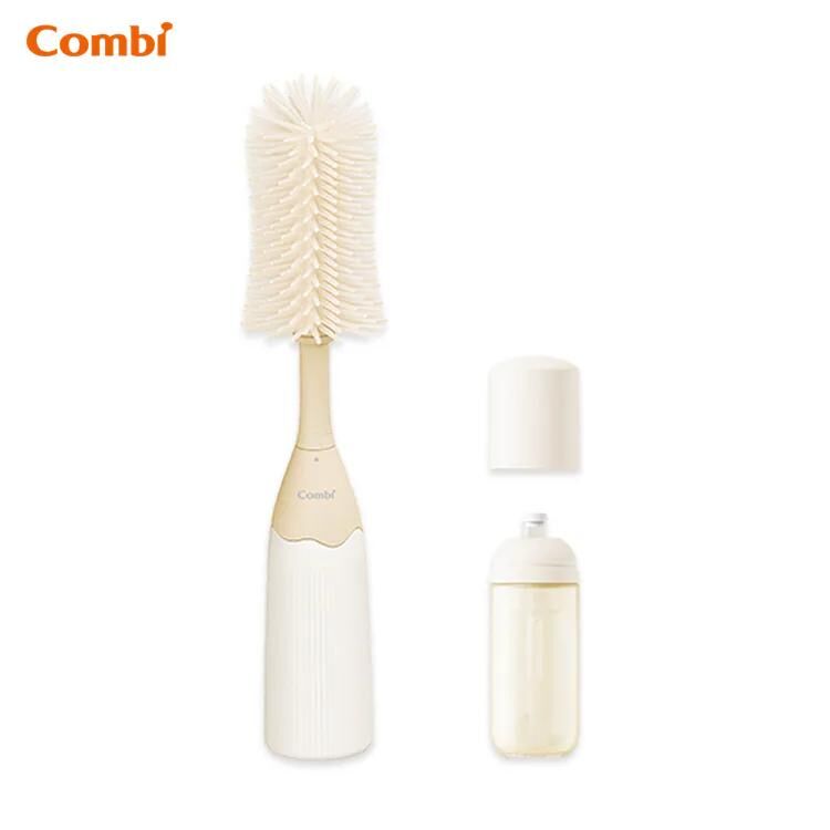 Combi 矽膠按壓泡泡奶樽刷-81370