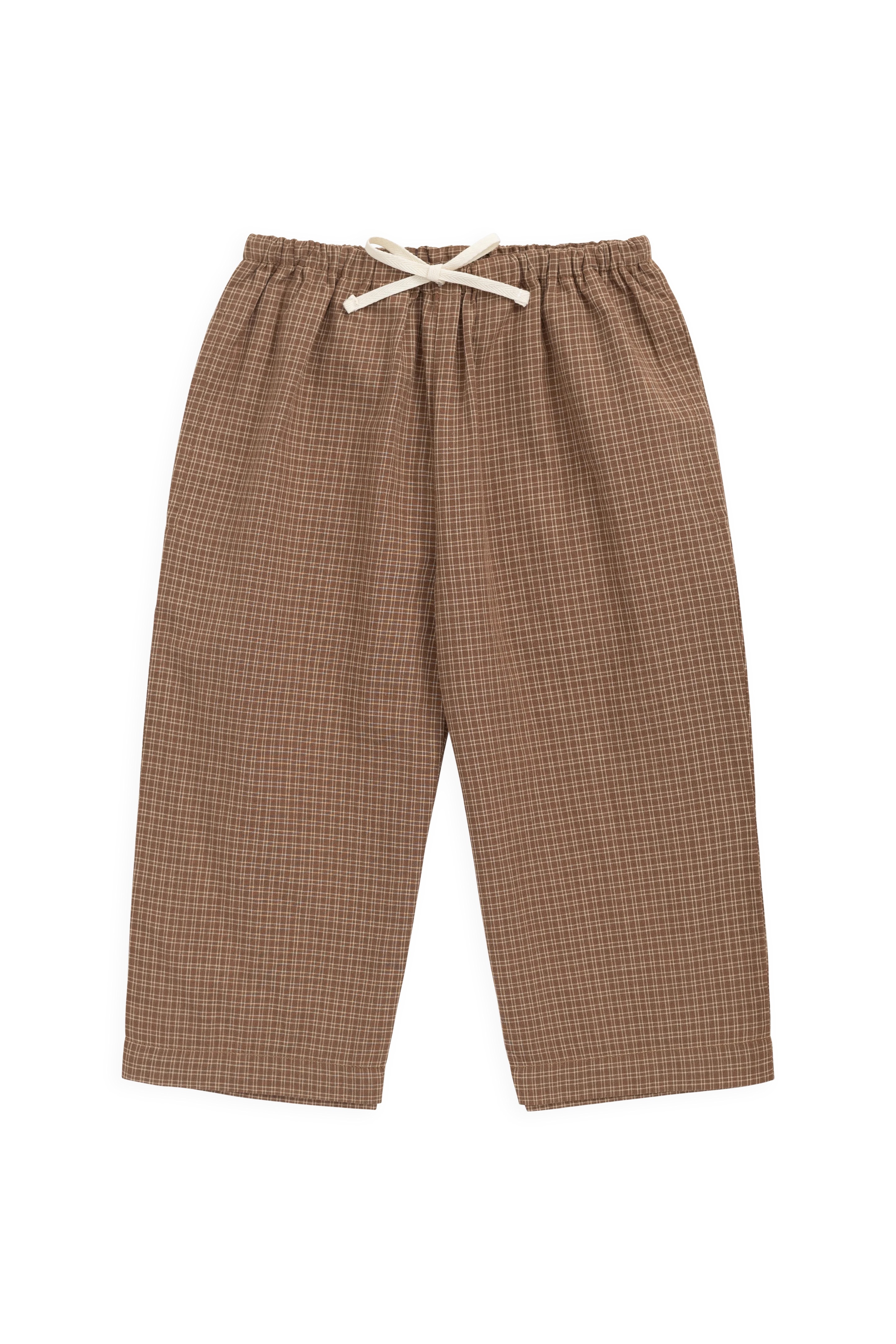 【預購】JAMIE KAY -Organic Cotton Kenji Pant - Double Windowpane Check Oud（Hay）