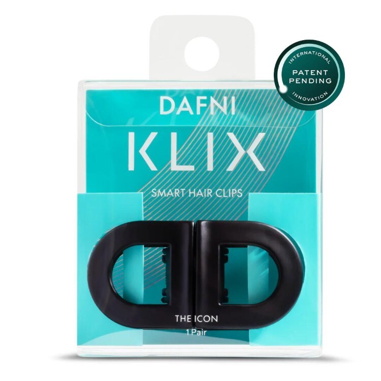 以色列 DAFNI KLIX 磁吸式髮夾 D字 The Icon 黑