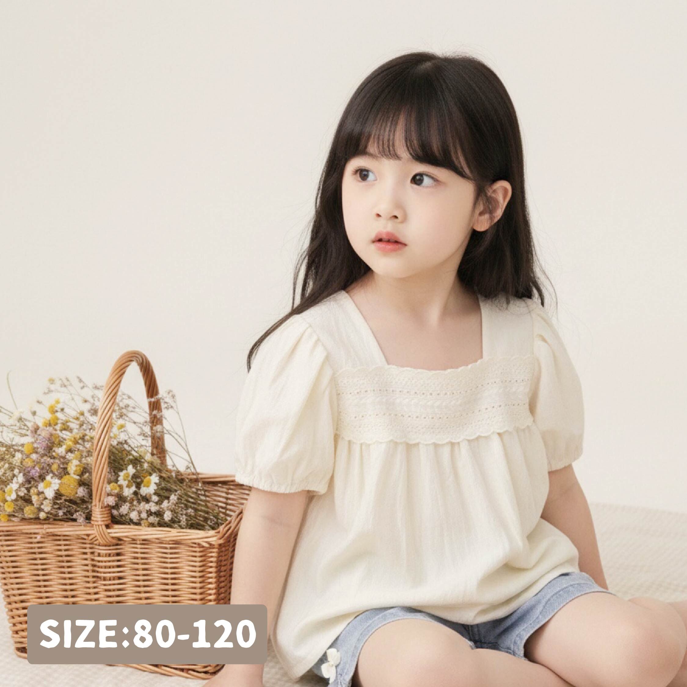 【H50123】氣質緹花後綁帶設計上衣