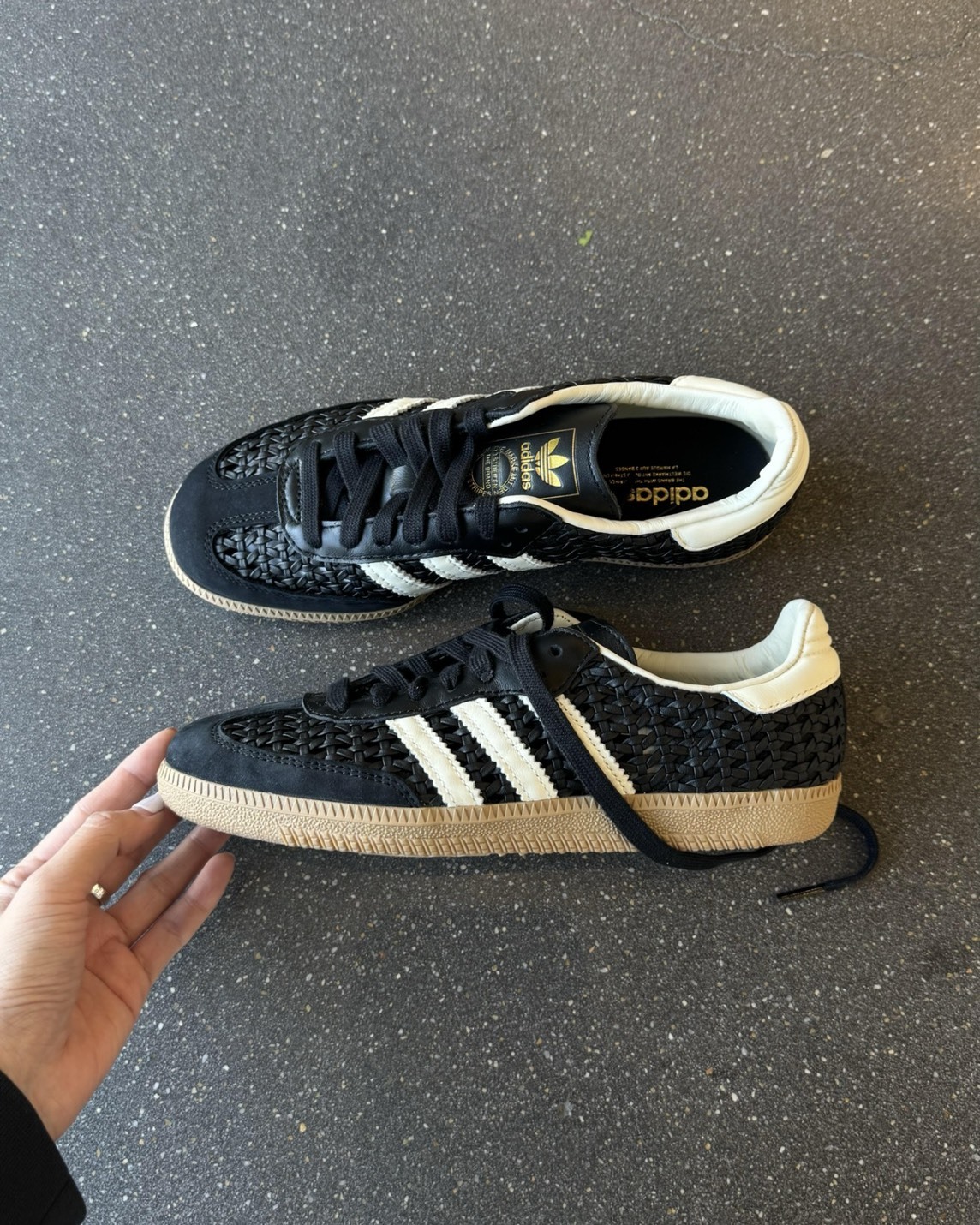 【預購】ADIDAS ORIGINALS SAMBA 編織 黑色 HQ9282