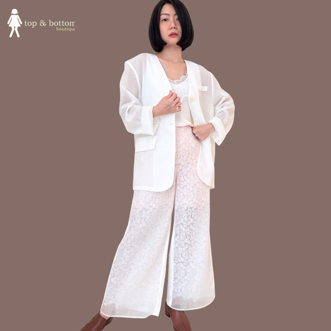 LONG SLEEVE SHEER LONG JACKET