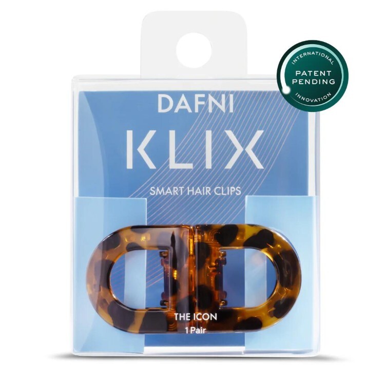 以色列 DAFNI KLIX 磁吸式髮夾 D字 The Icon 豹紋棕