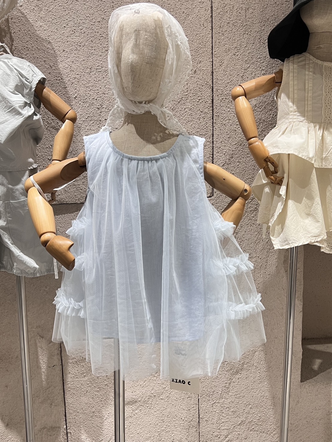 甜美網紗無袖背心裙