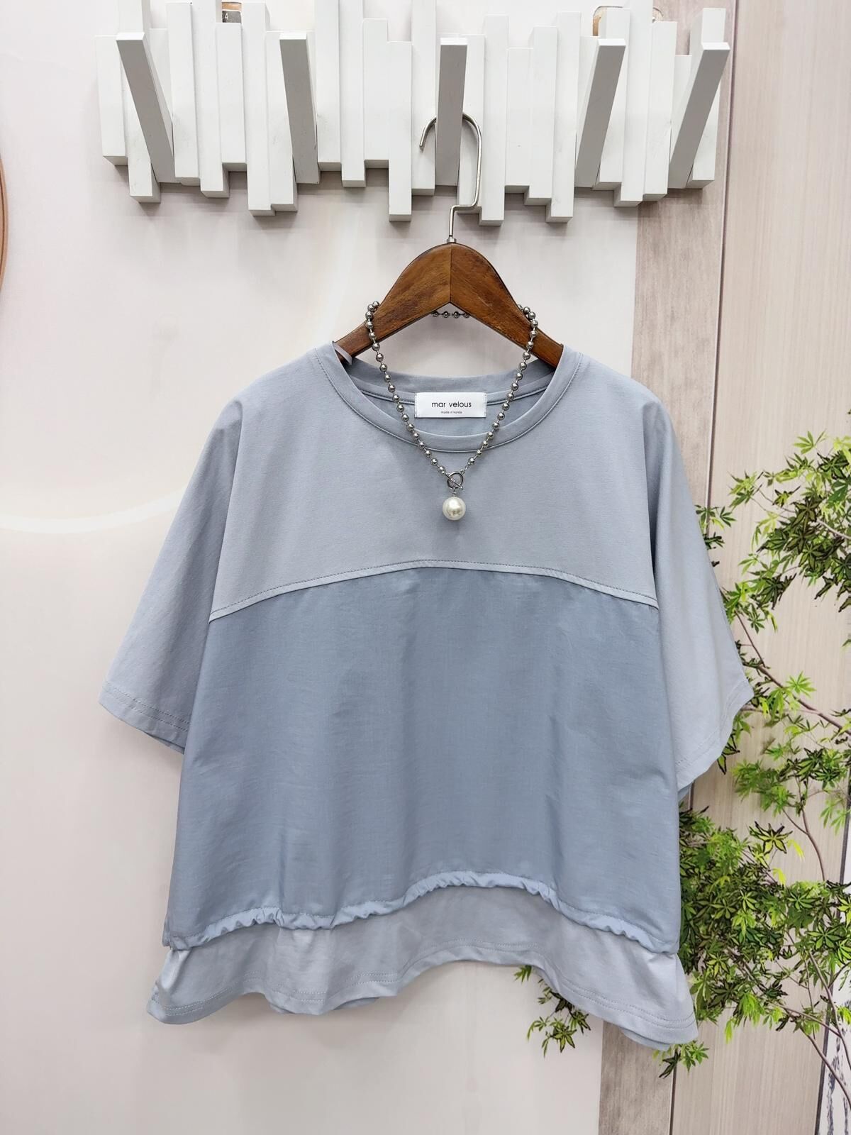 韓國型格淨色top~158W