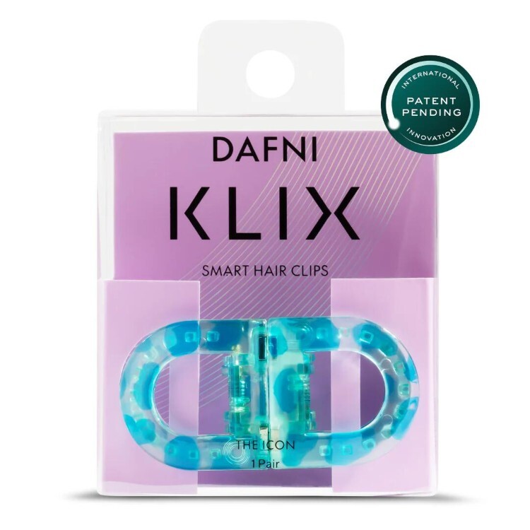 以色列 DAFNI KLIX 磁吸式髮夾 D字 The Icon 藍