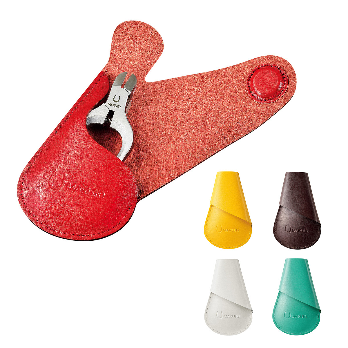 MARUTO 可隨身攜帶 圓頭型安全美甲鉗(附皮套)