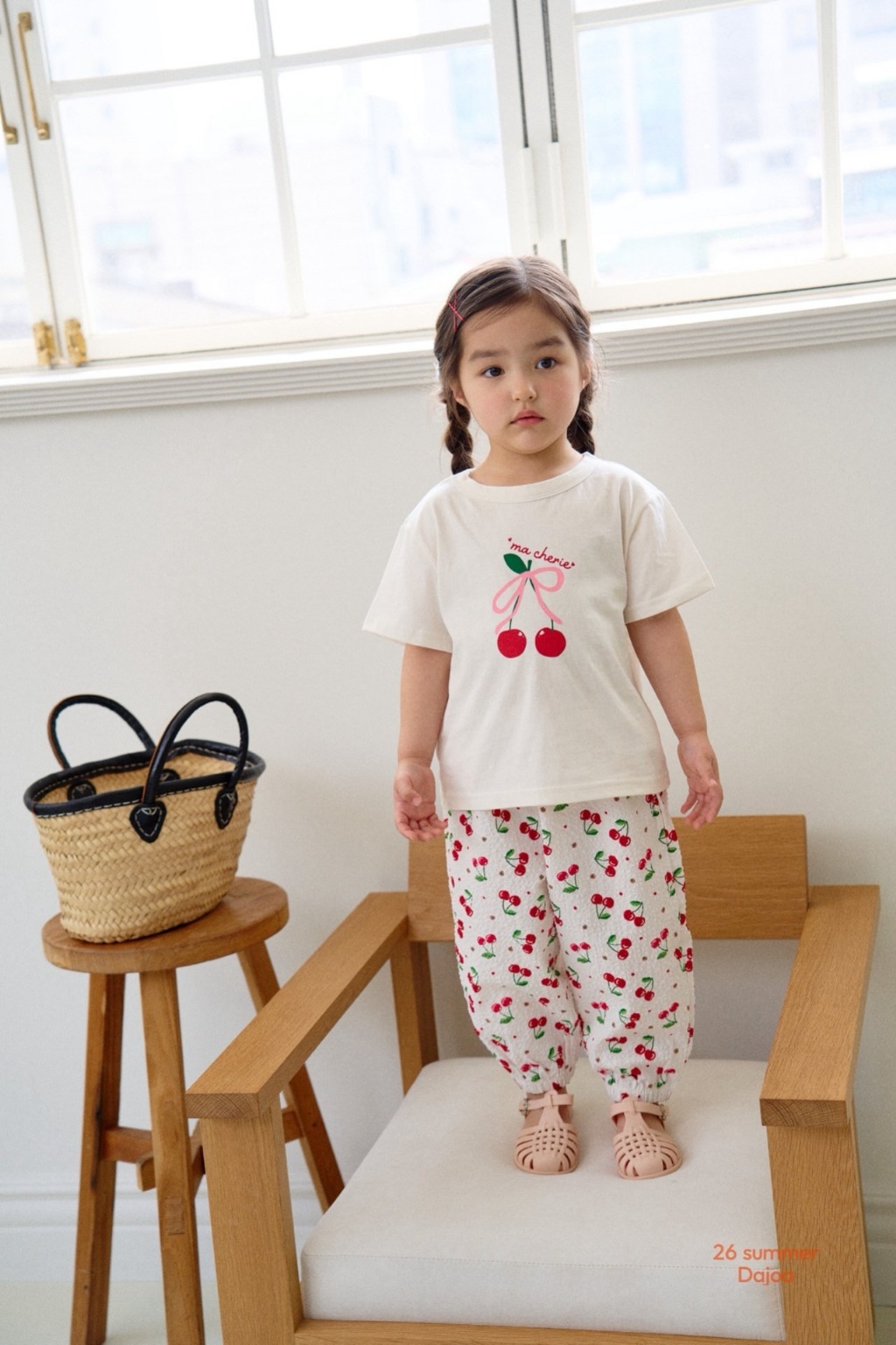 韓國🇰🇷Dajoa 櫻桃束口褲套裝(5-13)
