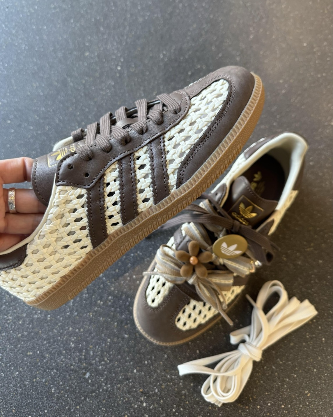 【預購】ADIDAS ORIGINALS SAMBA 編織 棕色 IH9373