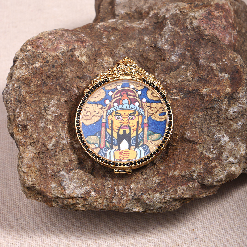 A36—五臺山龍五爺純手繪唐卡背壇城唐卡