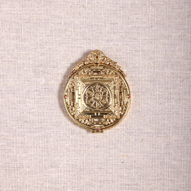 A36—五臺山龍五爺純手繪唐卡背壇城唐卡