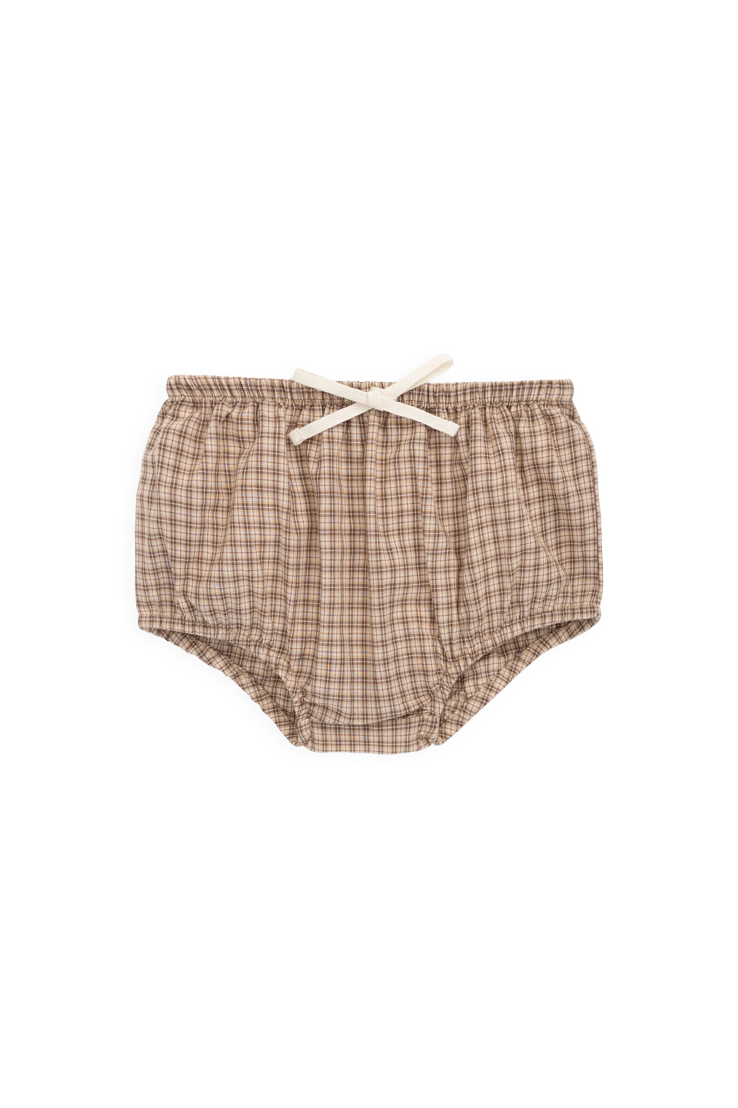 【預購】JAMIE KAY -Organic Cotton Gabriel Bloomer（Cabin Check Cocoa）