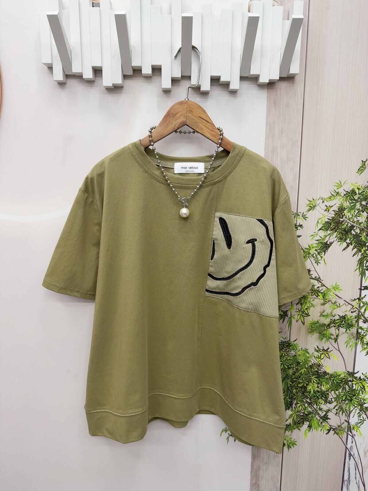 韓國哈哈笑圖案top~158Z