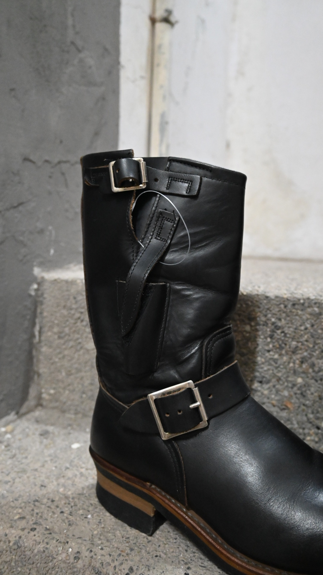 90's(1995y) RED WING Engineer Boots (W/Knife pocket)