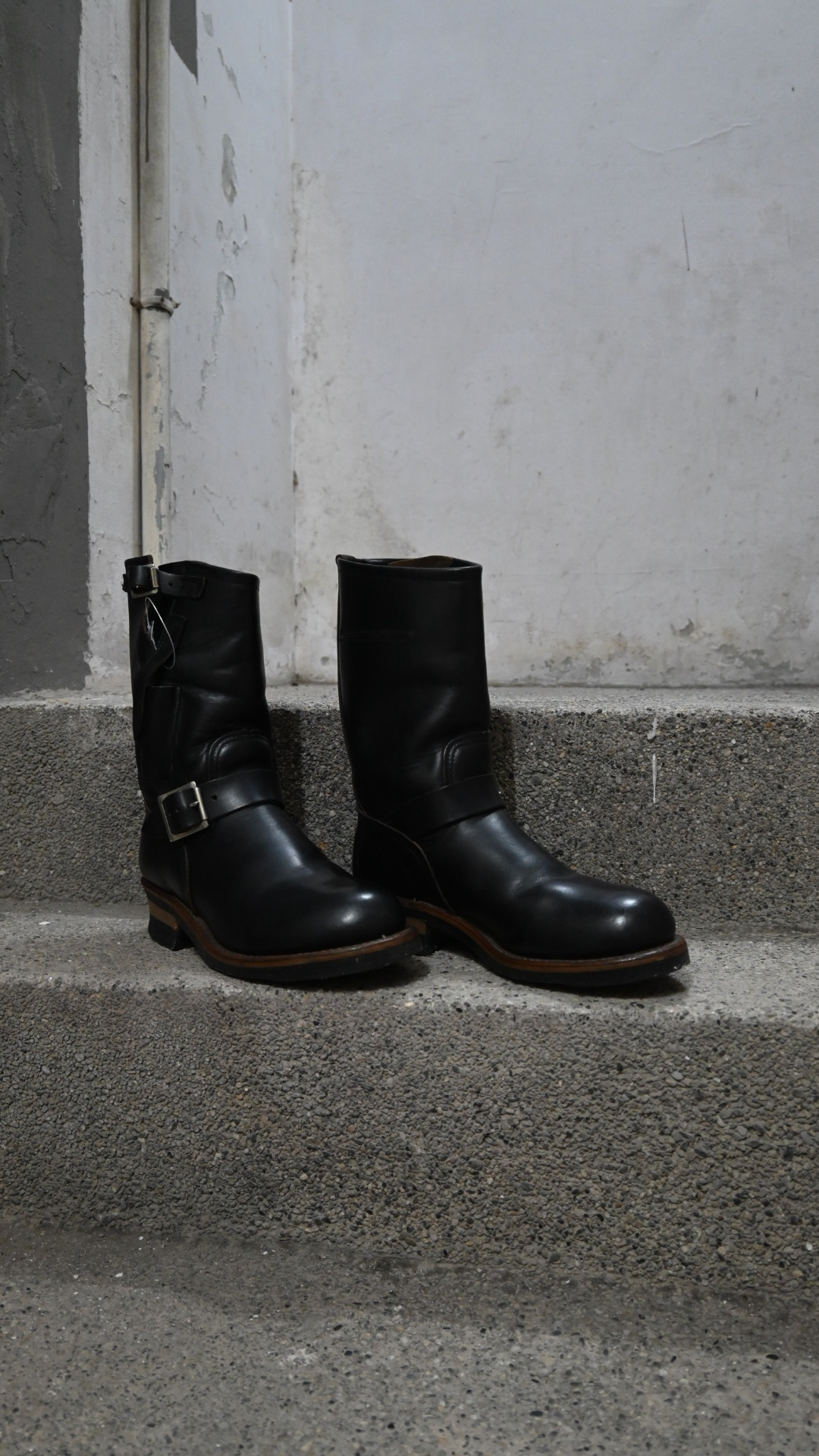 90's(1995y) RED WING Engineer Boots (W/Knife pocket)