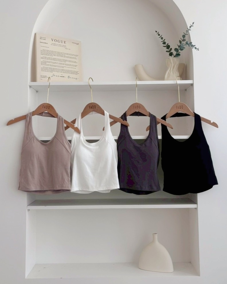 法朵Fado shop｜掛脖固定杯背心 526B046 四色