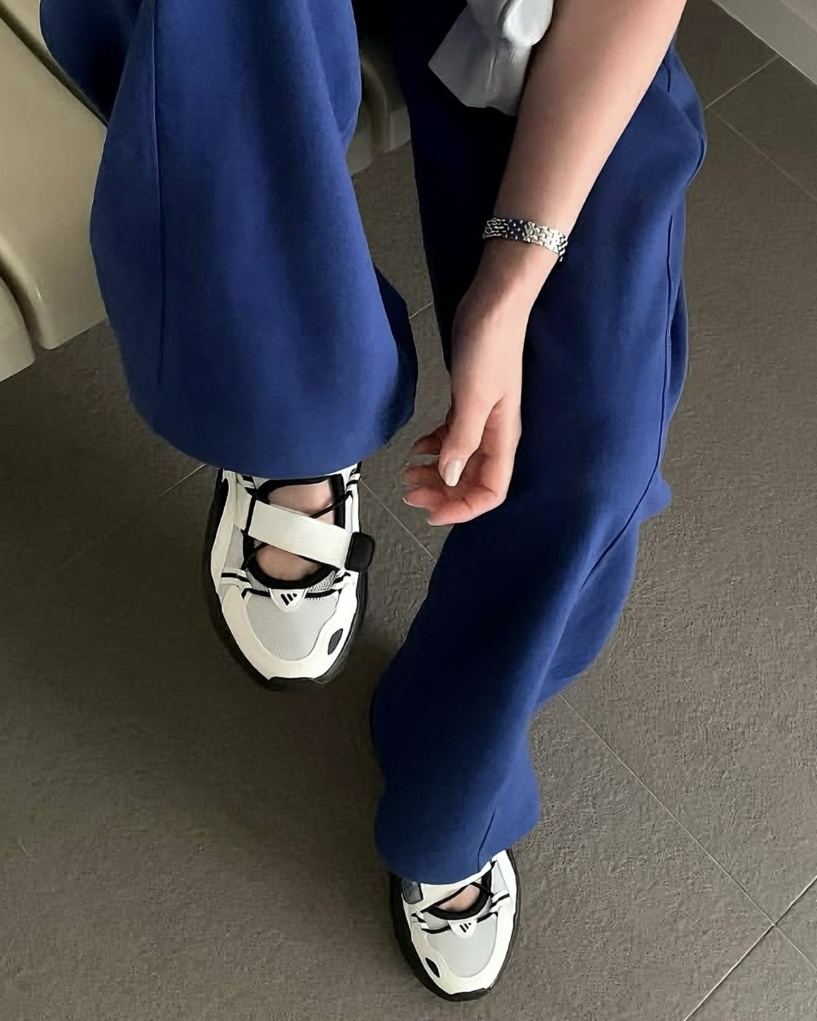 【預購】ADIDAS OZWAVE SANDAL 瑪莉珍涼鞋 白黑色 JS4584