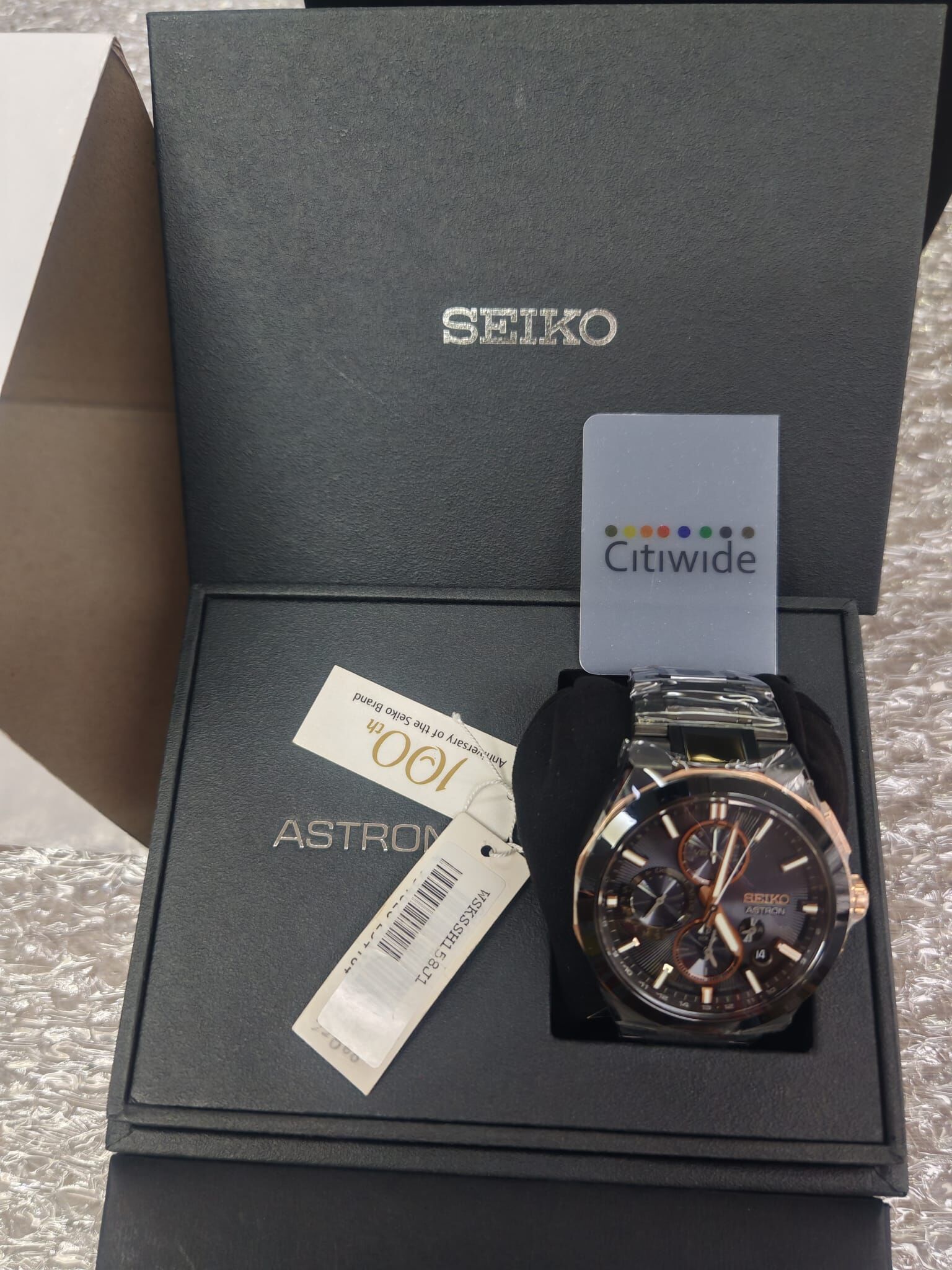 精工 SEIKO WATCH ASTRON SEIKO BRAND 100TH ANNIVERSARY LIMITED EDITION GPS Radio Solar SBXC158 / SSH158 MADE IN JAPAN 100 週年限量版 太陽能手錶