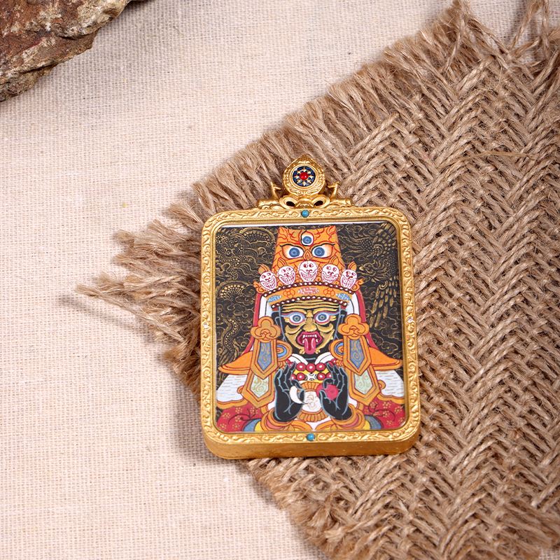 A34—五臺山龍鳳紮基拉姆純手繪唐卡背聖湖