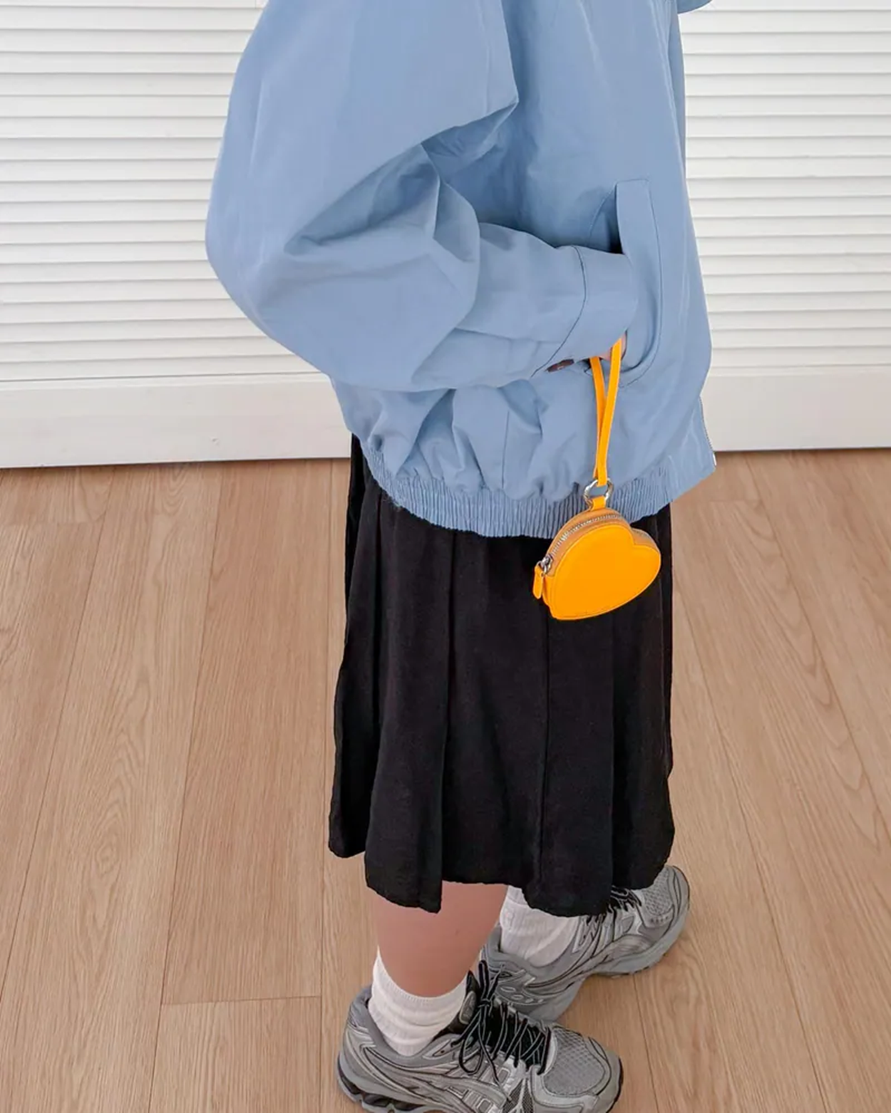 YE055 bucks&leather 愛心Pouch掛飾 約長 9cm × 高 8cm