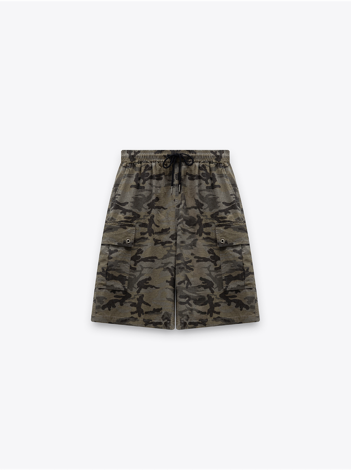 【期間限定】迷彩工作口袋造型短褲