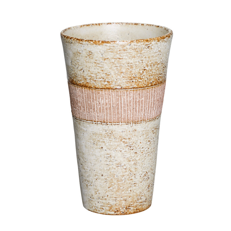 窯變霧感隨行杯-牙白(320ML)｜美濃燒