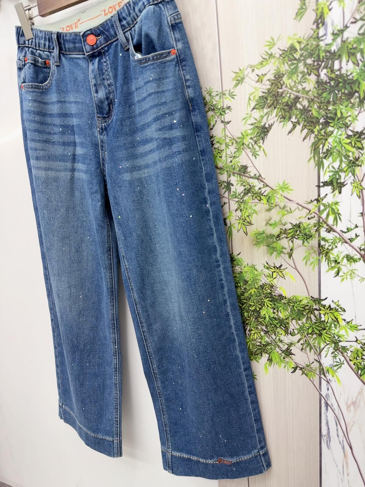 韓國型格直腳牛仔褲~158AL