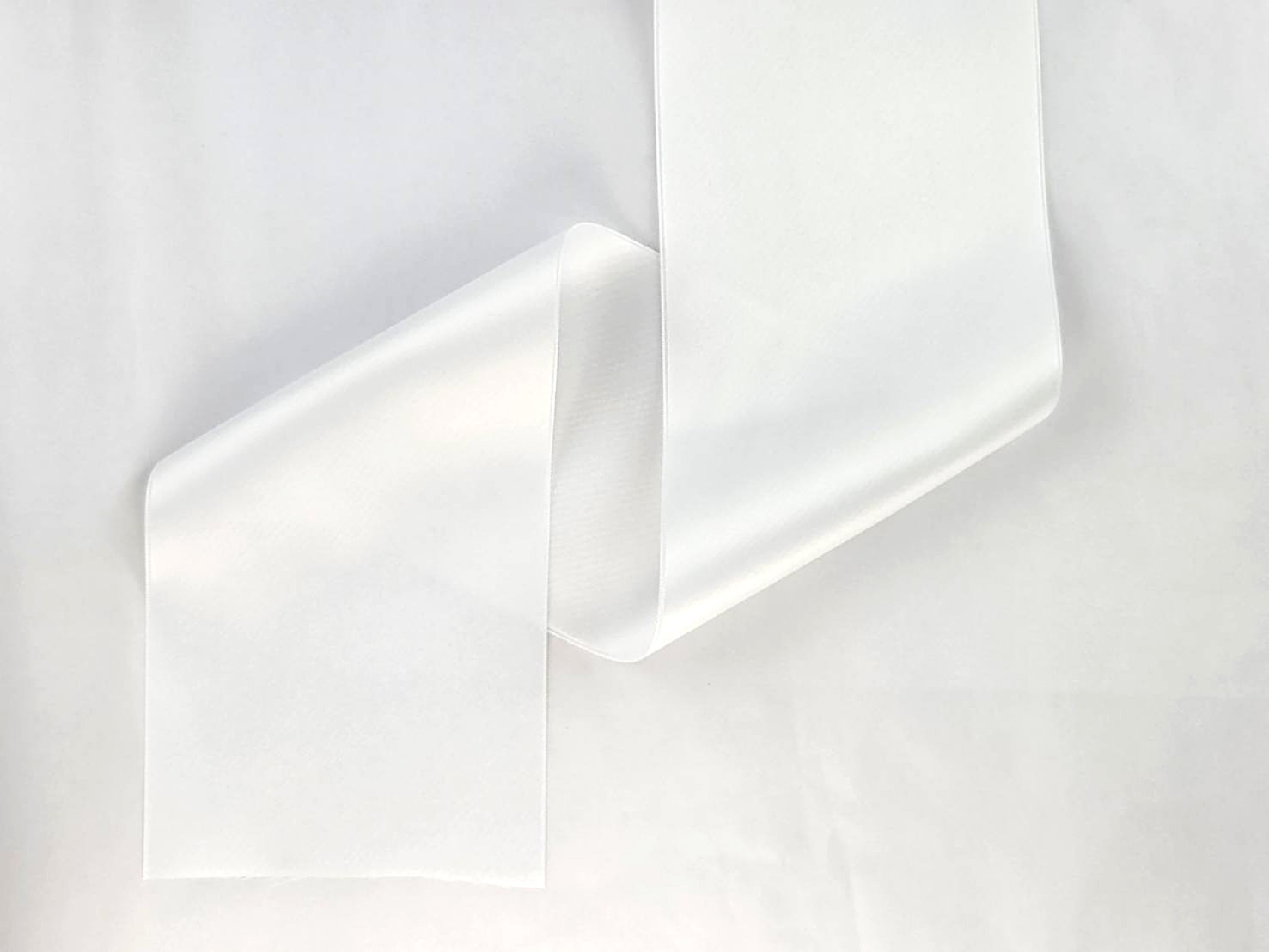 特級雙緞面/純白_零碼超寬10cm_絕版Outlet
