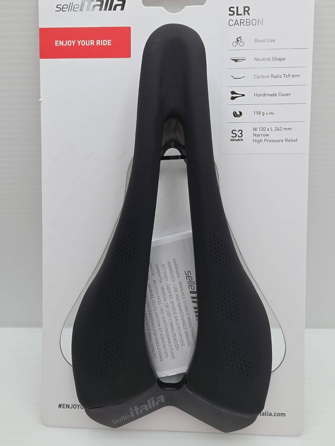 Selle Italia 坐墊 SLR Carbon 座墊 碳纖維底 碳纖維坐弓 S:130 x 242 mm L:145 x 242 mm
