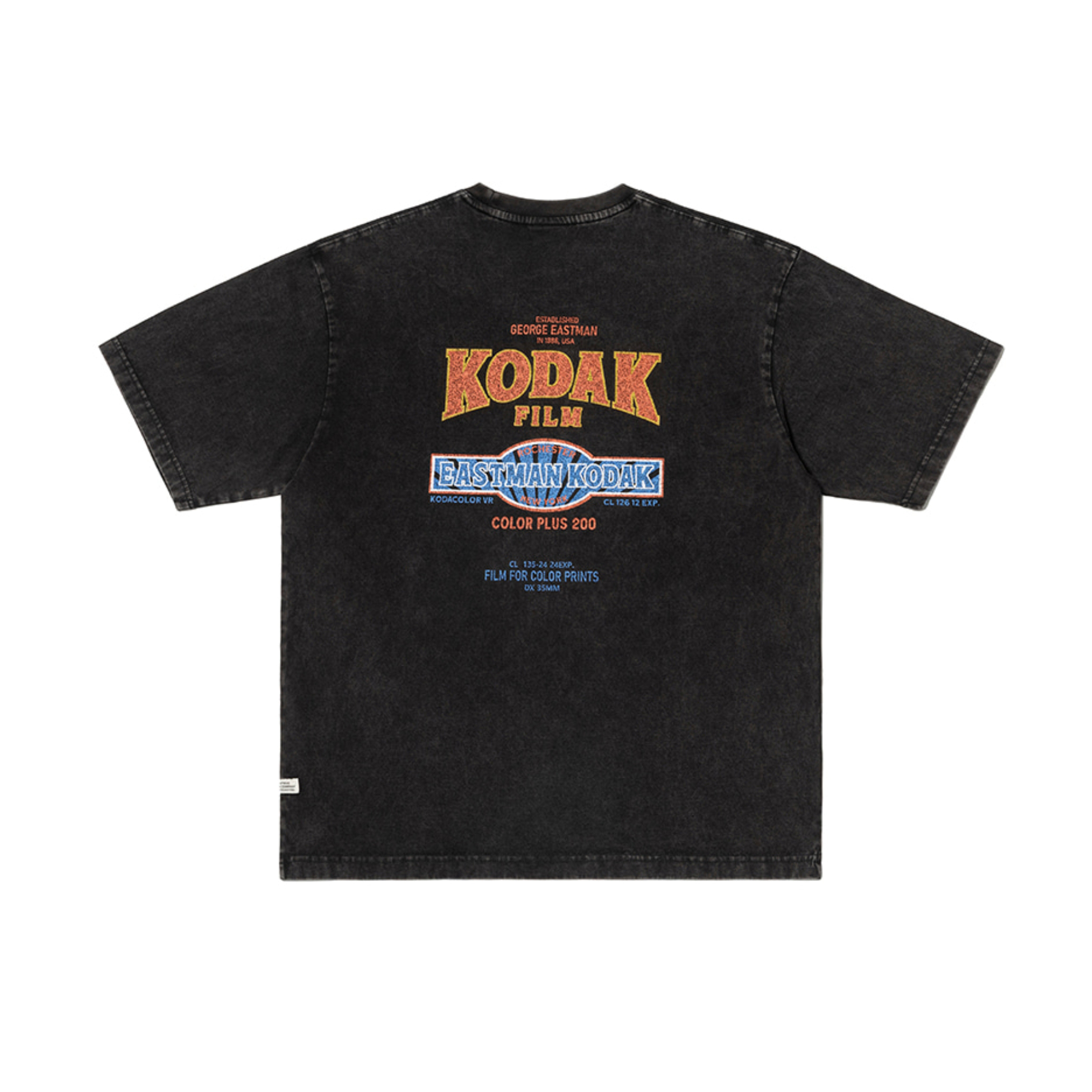 韓國KODAK柯達 雪花水洗圖案短袖T恤 K6223LRS11