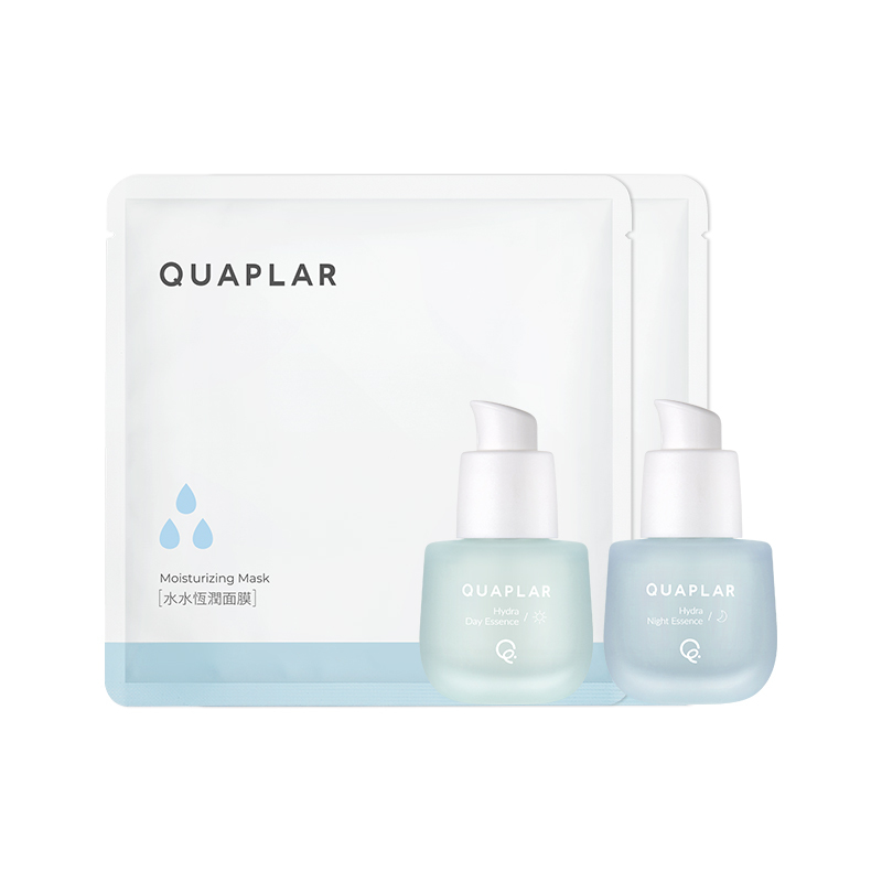 【母親節】水潤光日精華+夜精華+(單片)水水恆潤面膜*2片