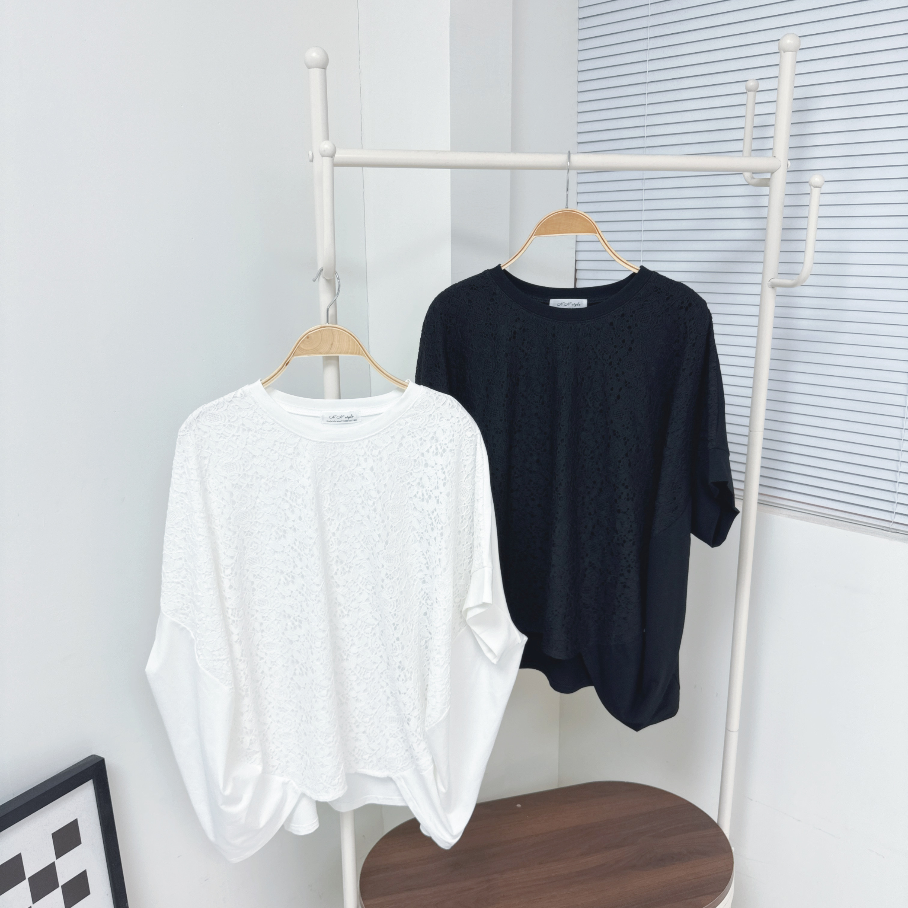 【廠家制】蝙蝠袖Lace短袖TOP (S30-S31)