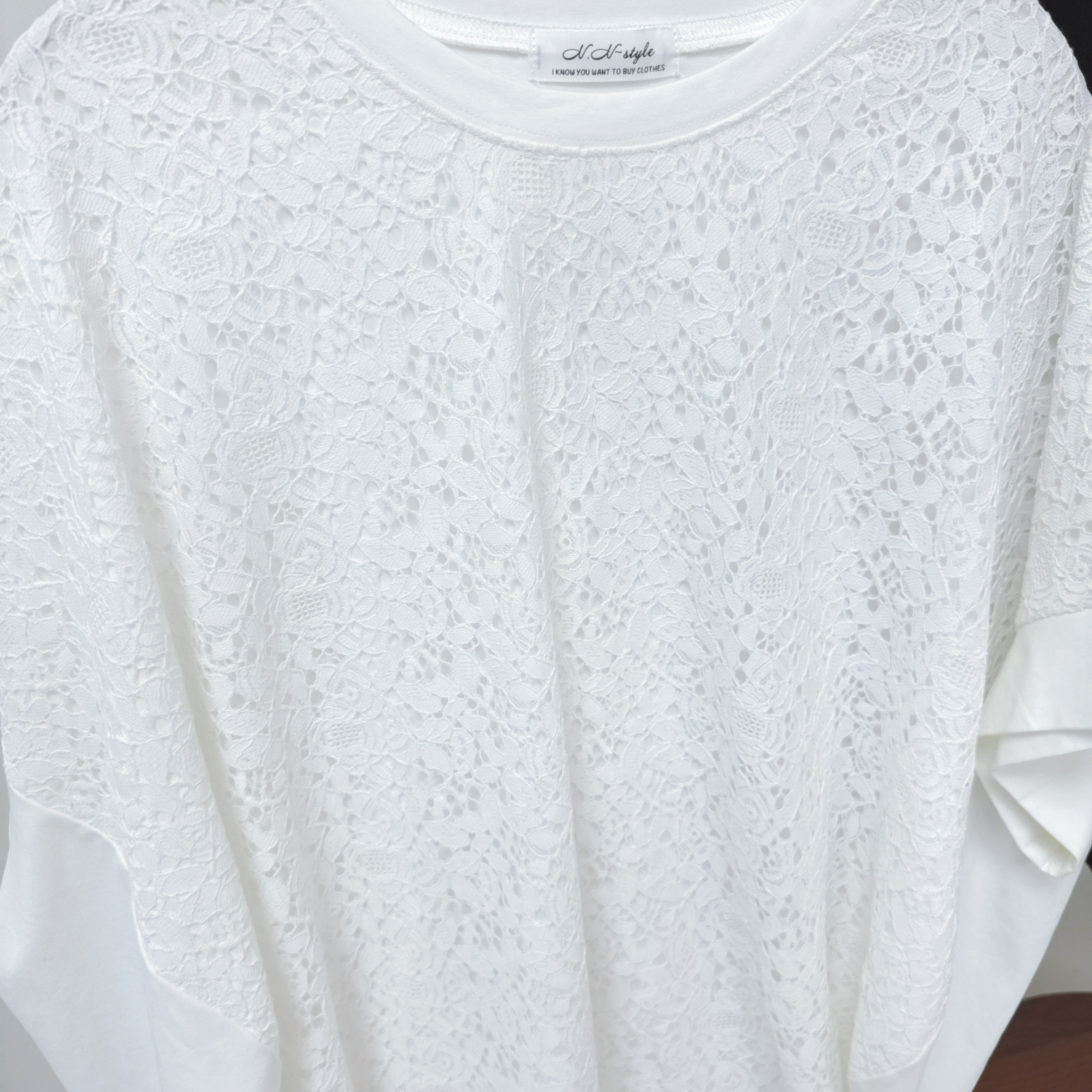 【廠家制】蝙蝠袖Lace短袖TOP (S30-S31)