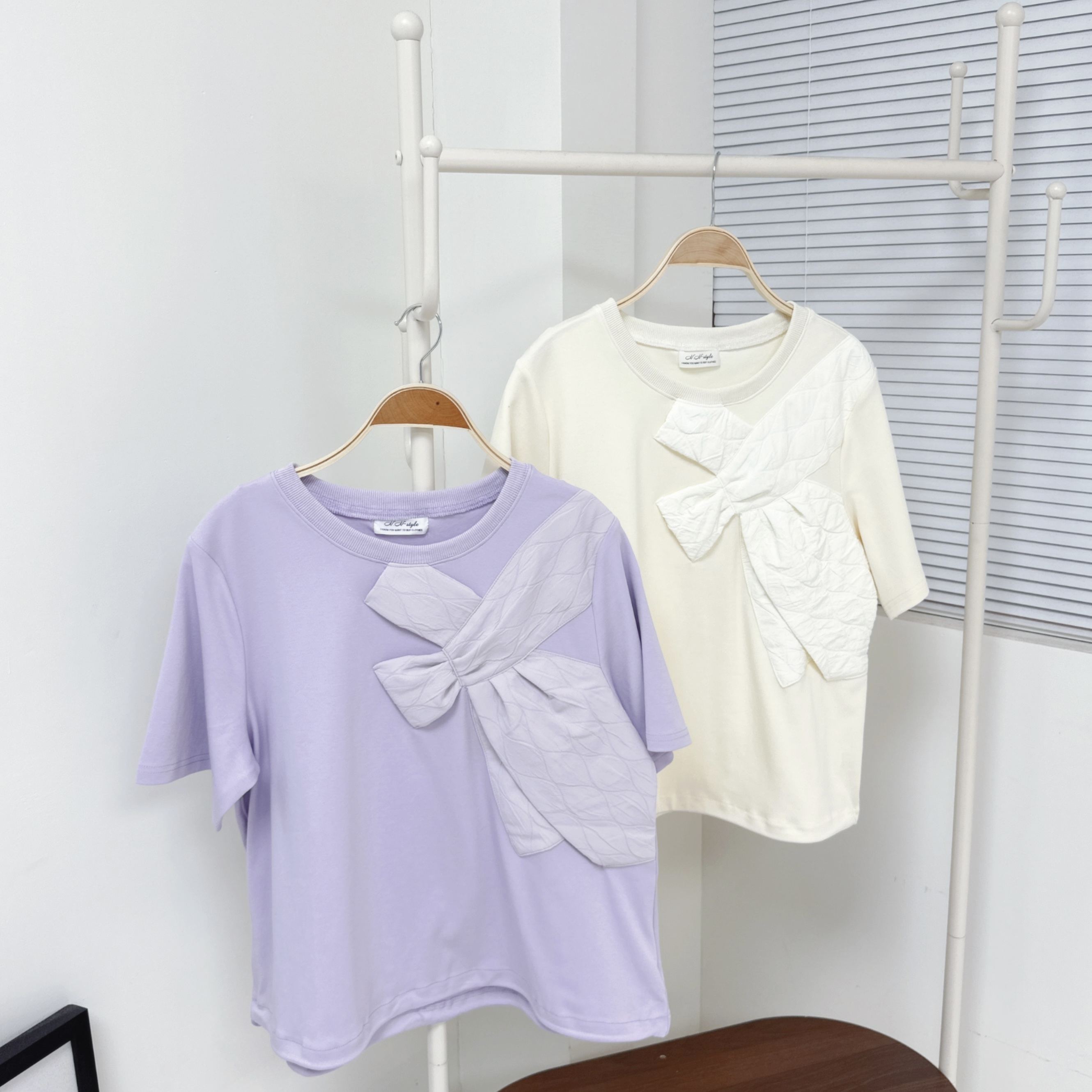 【廠家制】大蝴蝶結短袖TOP (S28-S29)