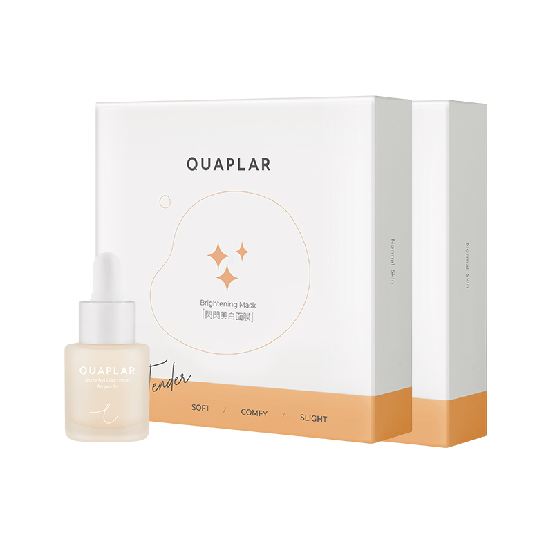 【母親節】維他命C美白極萃+(盒裝)閃閃美白面膜2盒